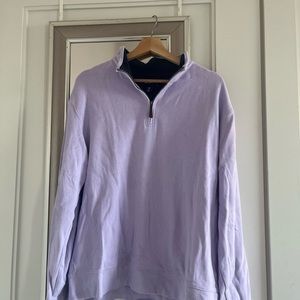 Purple quarter zip